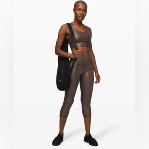Lululemon Athletica Wunder Under Crop High-Rise Foil 21” size 12